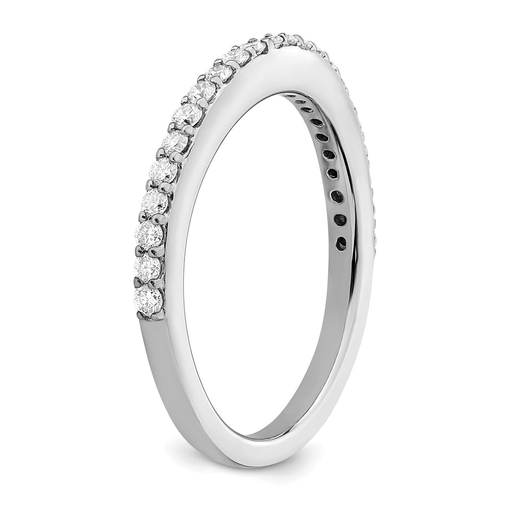 True Origin 14K White Gold 1/3 carat Lab Grown Diamond VS  D E F  Wedding Band (RM2335B-035-WLD)