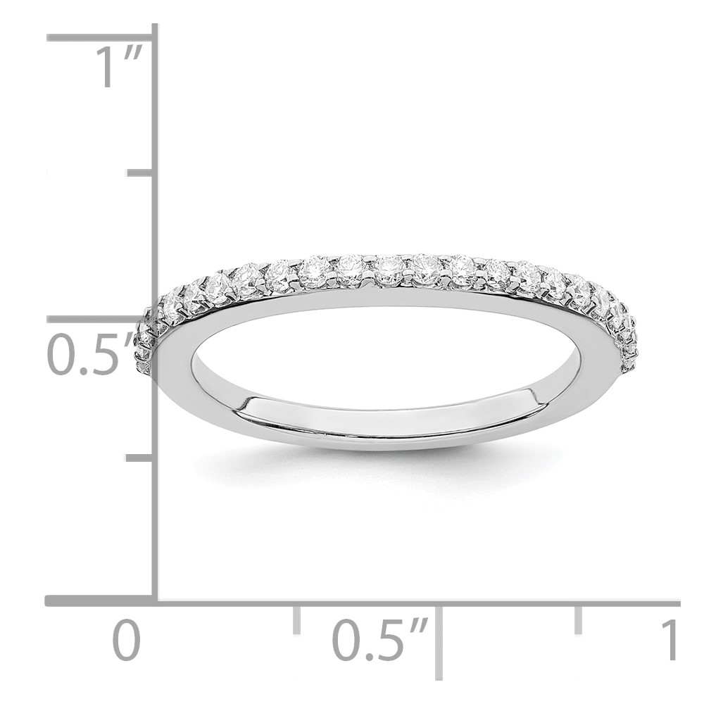 True Origin 14K White Gold 1/3 carat Lab Grown Diamond VS  D E F  Wedding Band (RM2335B-035-WLD)