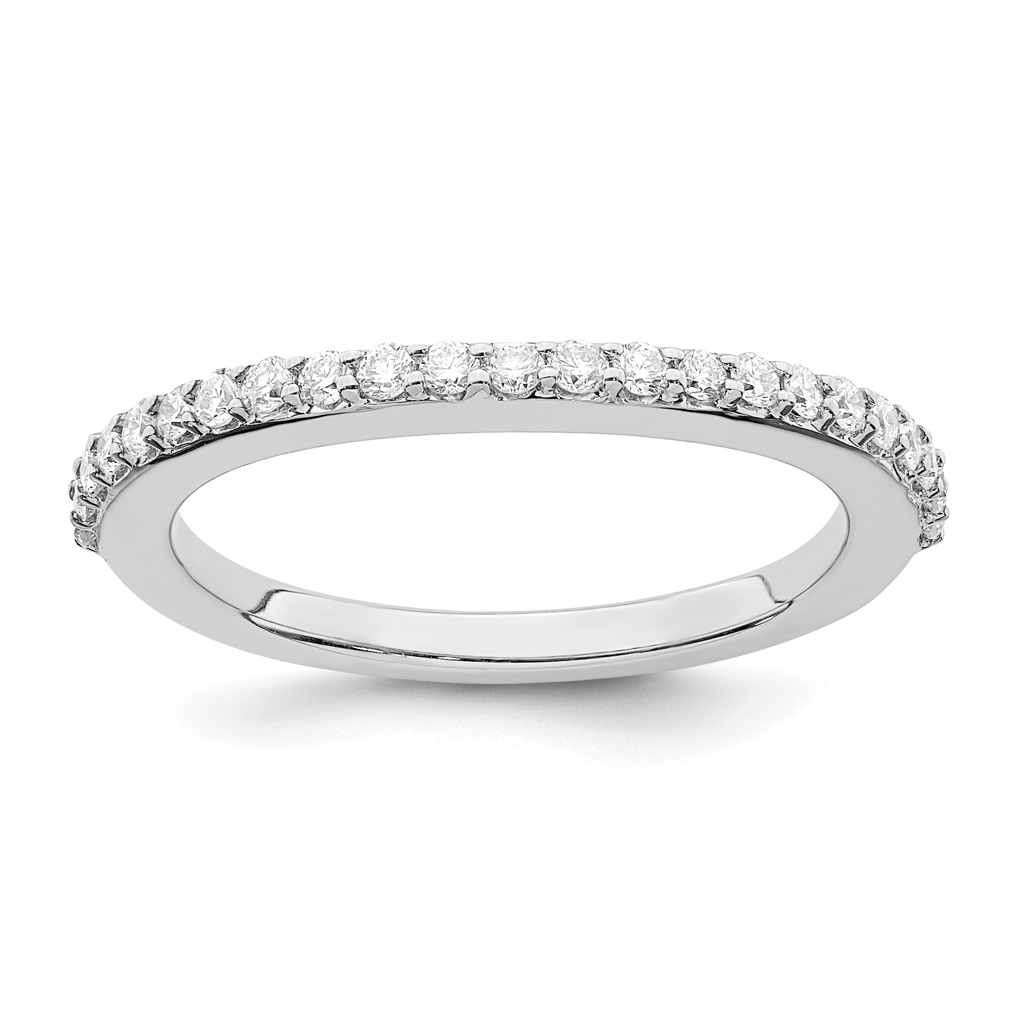 True Origin 14K White Gold 1/3 carat Lab Grown Diamond VS  D E F  Wedding Band (RM2335B-035-WLD)