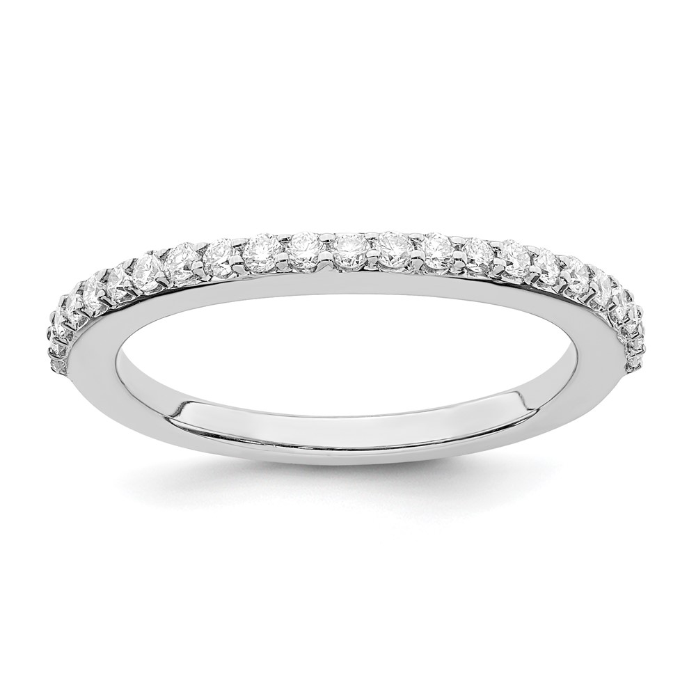 True Origin 14K White Gold 1/3 carat Lab Grown Diamond VS  D E F  Wedding Band (RM2335B-035-WLD)