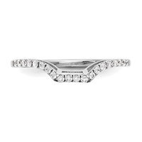 True Origin 14K White Gold 0.20 Carat Lab Grown Diamond VS+ F+ Complete Wedding Band view 4