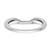 True Origin 14K White Gold 0.20 Carat Lab Grown Diamond VS+ F+ Complete Wedding Band view 5