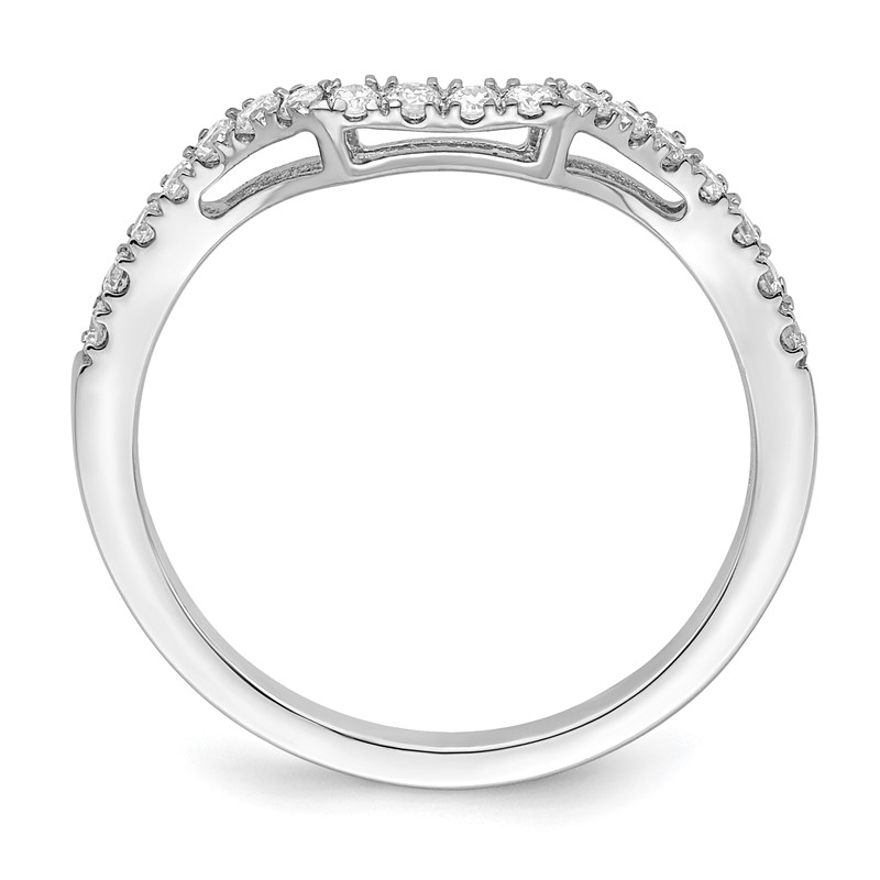 True Origin 14K White Gold 1/4 carat Lab Grown Diamond VS  D E F  Wedding Band