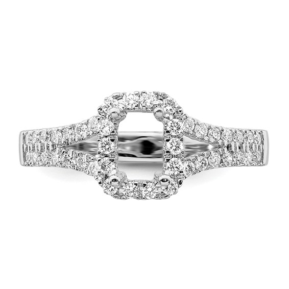 True Origin Lab Grown Emerald-Cut Diamond Halo Engagement Rings