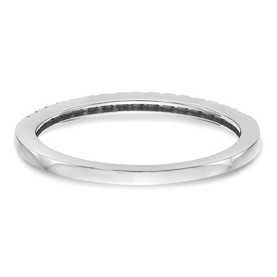 14K White Gold Diamond Wedding Band