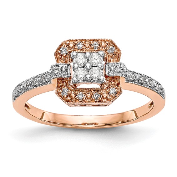 Diamond Cluster Engagement Rings