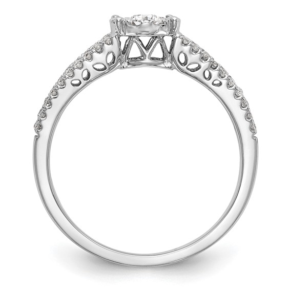 Diamond Cluster Engagement Rings