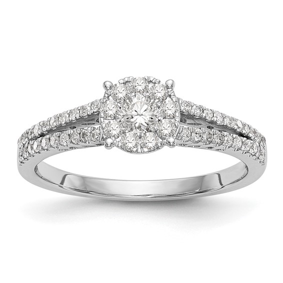 Diamond Cluster Engagement Rings