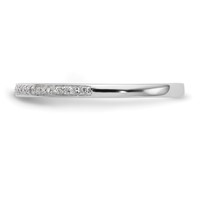 14K White Gold 0.17 Carat Lab Grown Diamond VS SI+ G+ Complete Set of Two Wedding Bands view 4