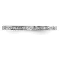 14K White Gold 0.17 Carat Lab Grown Diamond VS SI+ G+ Complete Set of Two Wedding Bands view 5