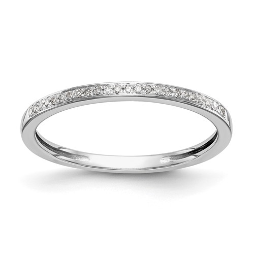 14K White Gold 0.17 Carat Lab Grown Diamond VS SI+ G+ Complete Set of Two Wedding Bands