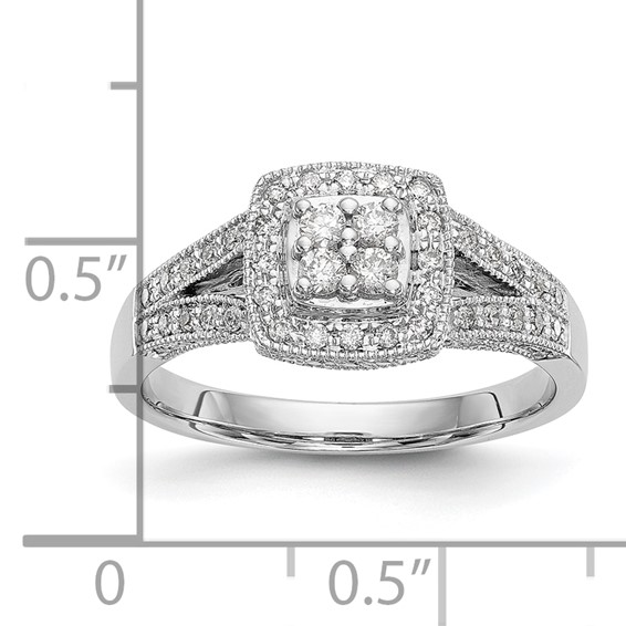 Diamond Cluster Engagement Rings