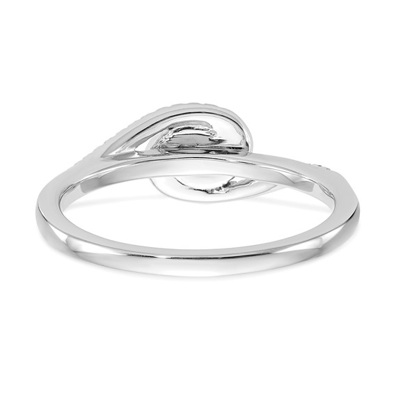 Diamond Round Semi-mount By-Pass Engagement Rings