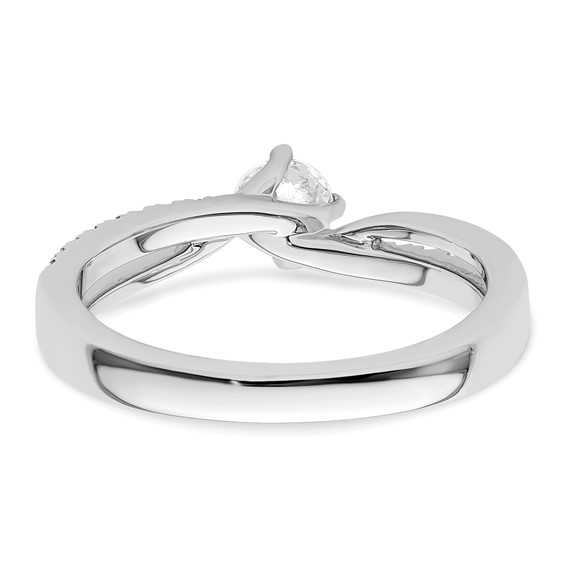 Diamond Round By-Pass Engagement Rings