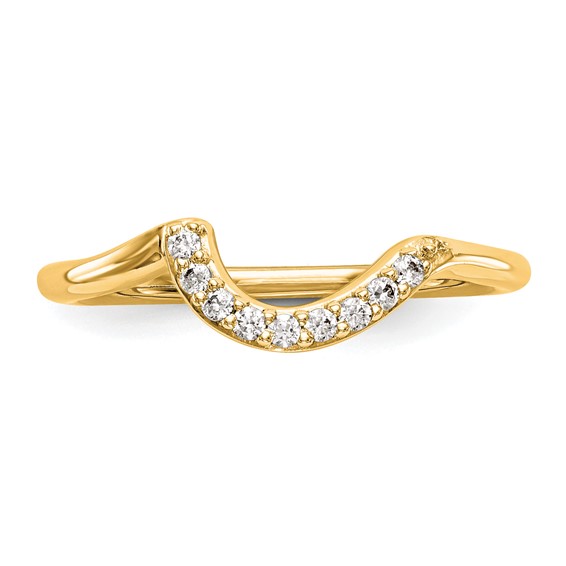 14K Diamond Wedding Band