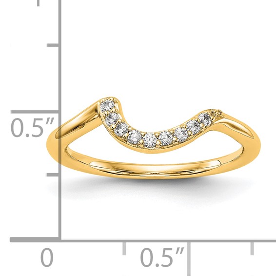 14K Diamond Wedding Band