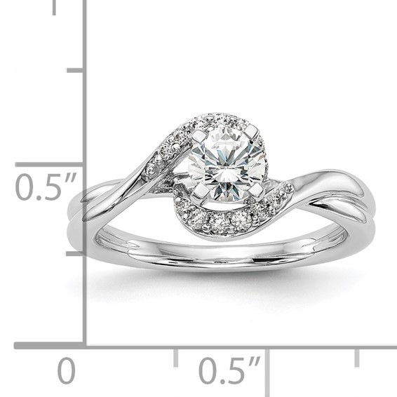 Diamond Semi-Mount Bypass Engagement Rings