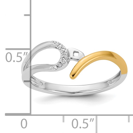 Peg Set Diamond Semi-mount By-Pass Engagement Rings