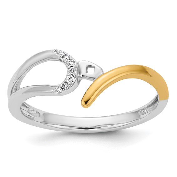 Peg Set Diamond Semi-mount By-Pass Engagement Rings