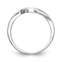 14K White Gold 0.20 Carat Lab Grown Diamond VS SI Complete Wedding Band view 2
