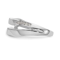 14K White Gold 0.20 Carat Lab Grown Diamond VS SI+ G+ Semi-Mount Pet Set Engagement Ring view 3