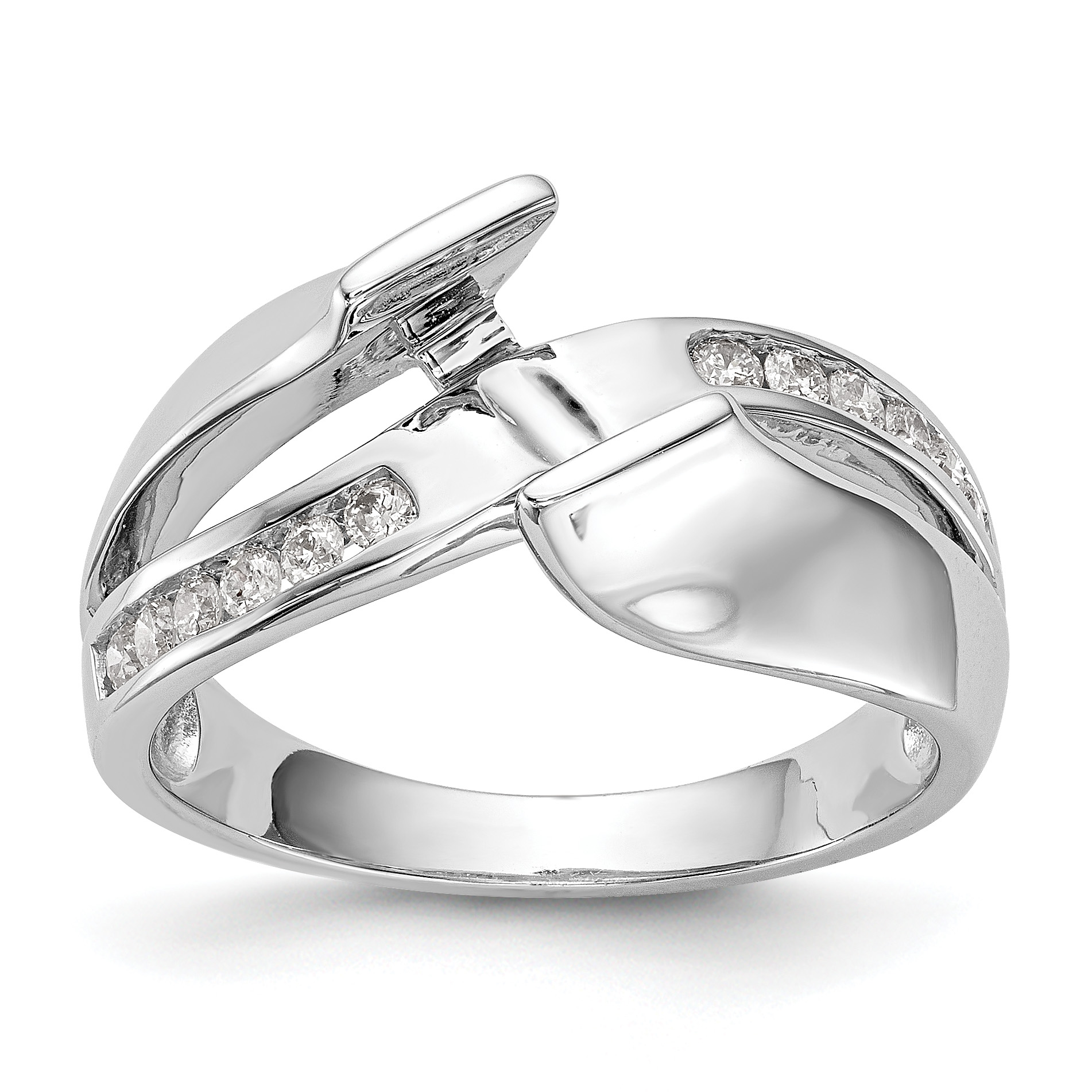 14k White Gold 1/5 carat Lab Grown Diamond VS/SI+ G+ Semi-Mount Pet Set Engagement Ring (RM2501E-020-7WLG)