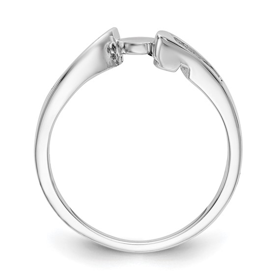 Peg Set Diamond Semi-mount By-Pass Engagement Rings