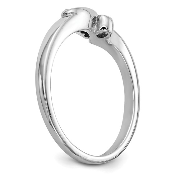 Peg Set Diamond Semi-mount By-Pass Engagement Rings