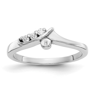 Peg Set Diamond Semi-mount By-Pass Engagement Rings