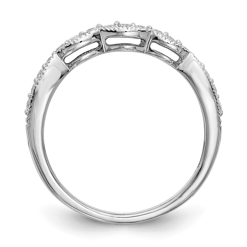 14K White Gold Lab Grown Diamond VS/SI+ G+ Wedding Band