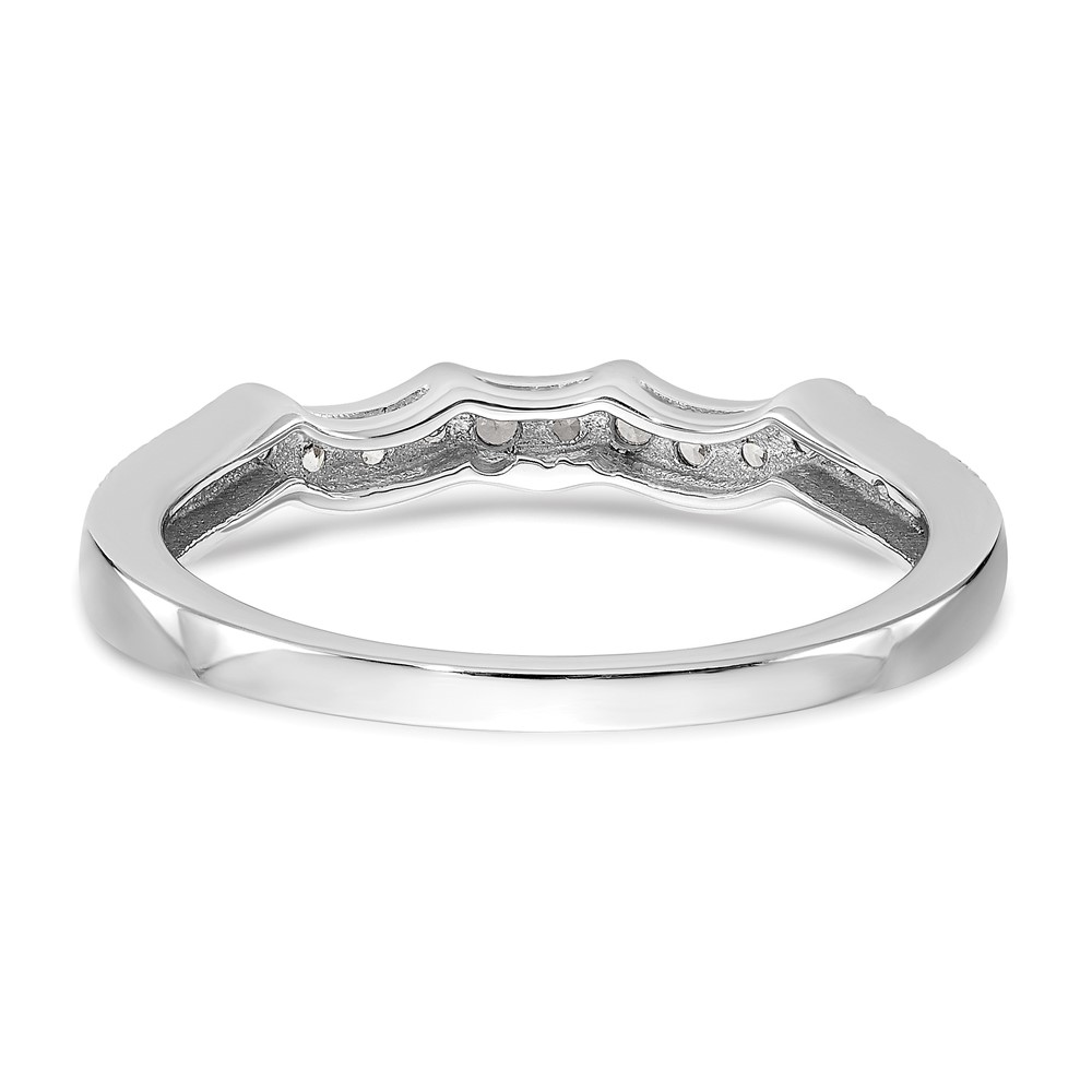 True Origin 14K White Gold 1/4 carat Lab Grown Diamond VS  D E F  Wedding Band (RM2529B-025-WLD)