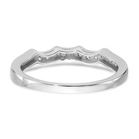 True Origin 14K White Gold 0.25 Carat Lab Grown Diamond VS+ F+ Complete Wedding Band view 5