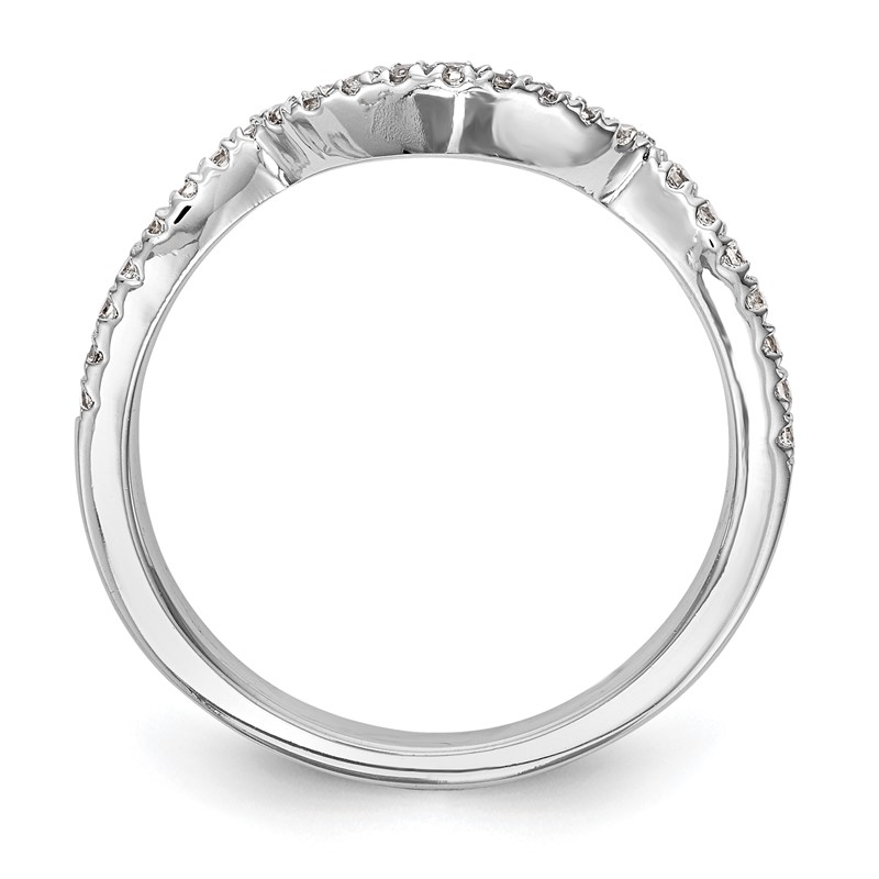 14k White Gold 1/4 carat Lab Grown Diamond VS/SI+ G+ Complete Wedding Band