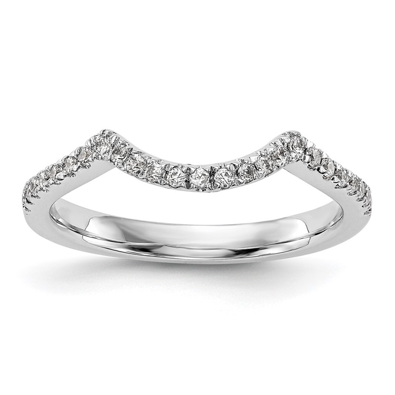 14k White Gold 1/4 carat Lab Grown Diamond VS/SI+ G+ Complete Wedding Band