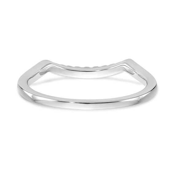 14k White Gold Diamond Wedding Band