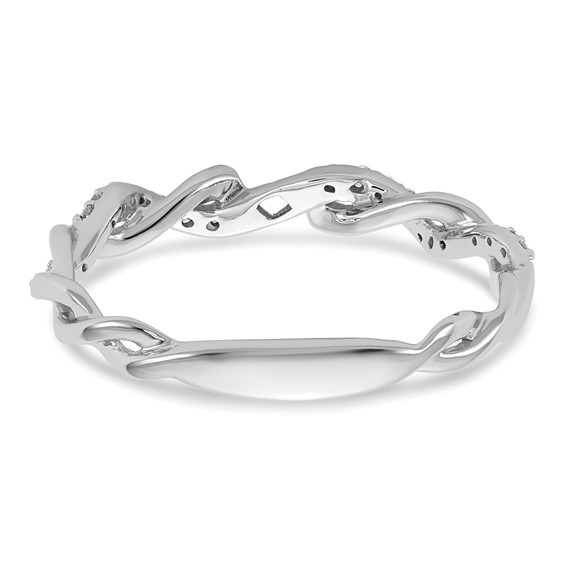 Peg Set Diamond Semi-mount Criss-Cross Engagement Rings