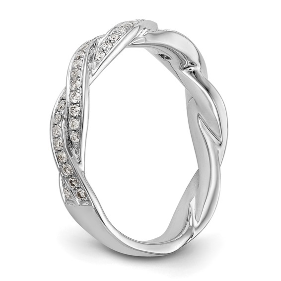 Peg Set Diamond Semi-mount Criss-Cross Engagement Rings