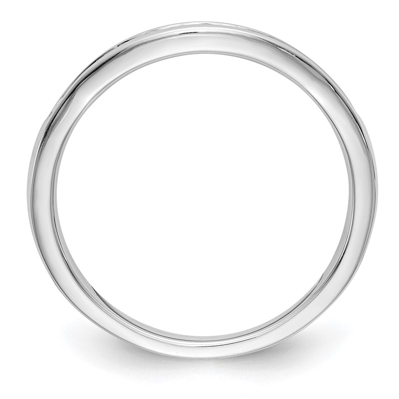 14K White Gold Lab Grown Diamond VS/SI+ G+ Wedding Band
