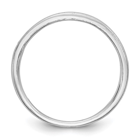 14k White Gold Diamond Wedding Band