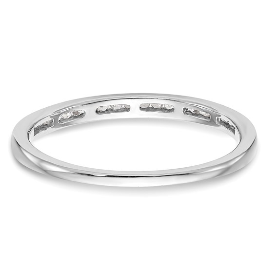14k White Gold Diamond Wedding Band