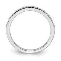 True Origin 14K White Gold 0.20 Carat Lab Grown Diamond VS+ F+ Complete Wedding Band view 2