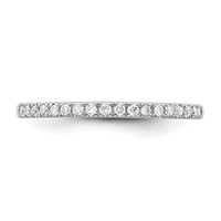 True Origin 14K White Gold 0.20 Carat Lab Grown Diamond VS+ F+ Complete Wedding Band view 4