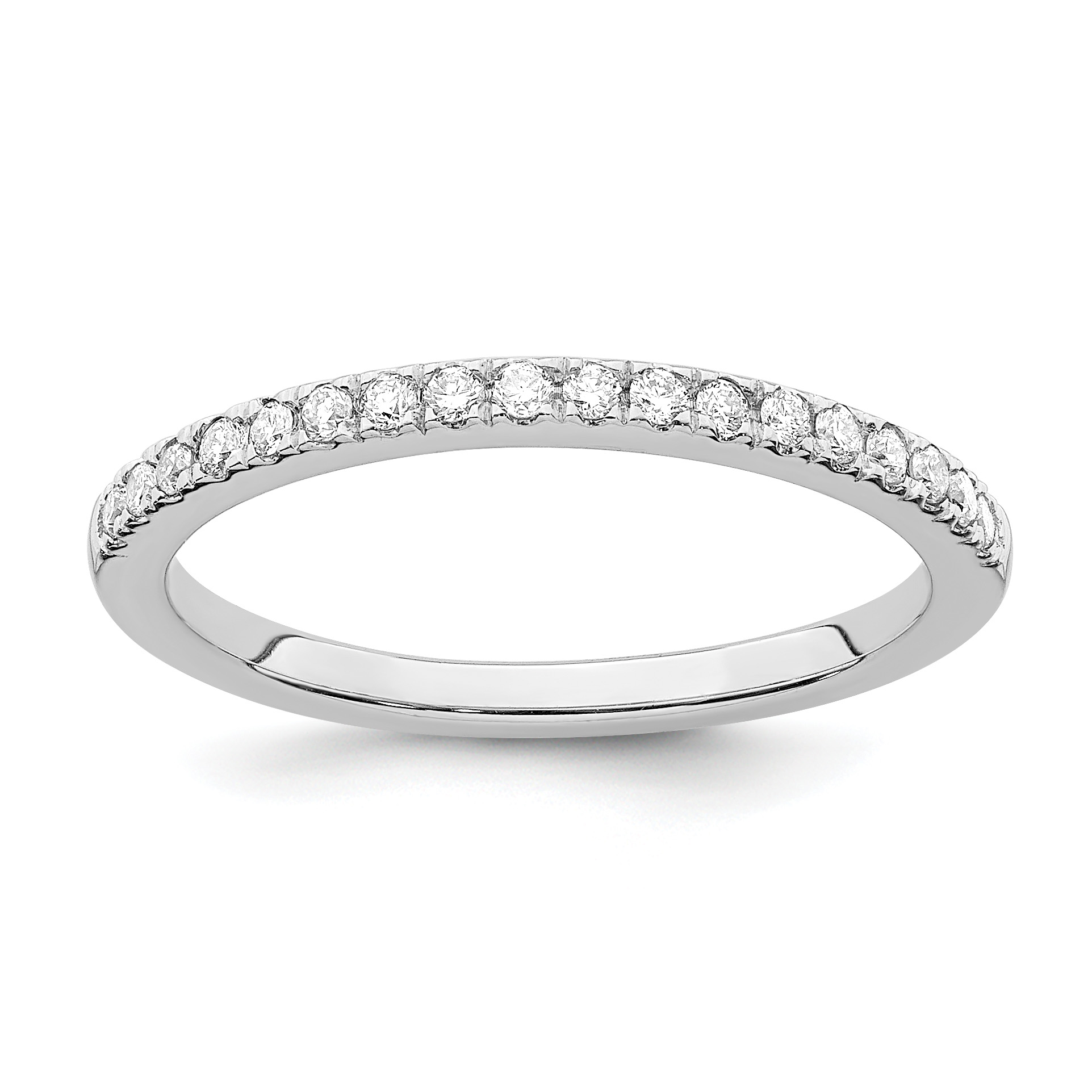 True Origin 14K White Gold 1/5 carat Lab Grown Diamond VS  D E F  Wedding Band (RM2593B-022-WLD)