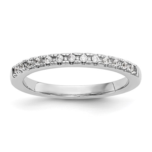14K White Gold Lab Grown Diamond VS/SI+ G+ Wedding Band
