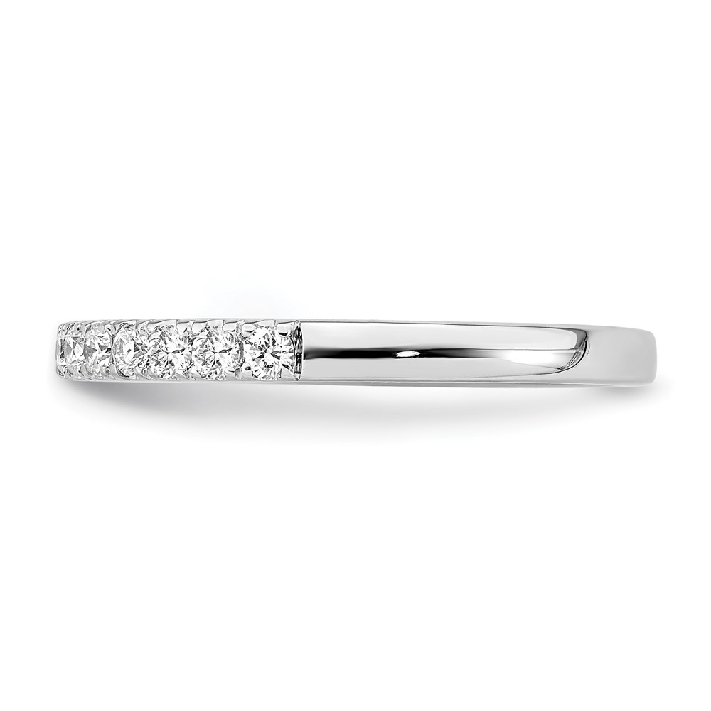 True Origin 14K White Gold 1/3 carat Lab Grown Diamond VS  D E F  Wedding Band (RM2593B-033-WLD)
