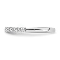 True Origin 14K White Gold 0.33 Carat Lab Grown Diamond VS+ F+ Complete Wedding Band view 3