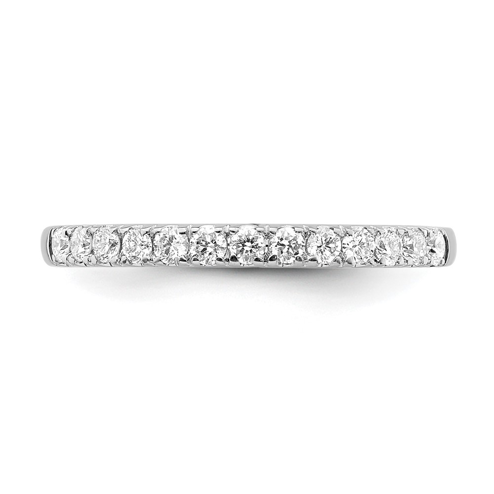 True Origin 14K White Gold 1/3 carat Lab Grown Diamond VS  D E F  Wedding Band (RM2593B-033-WLD)
