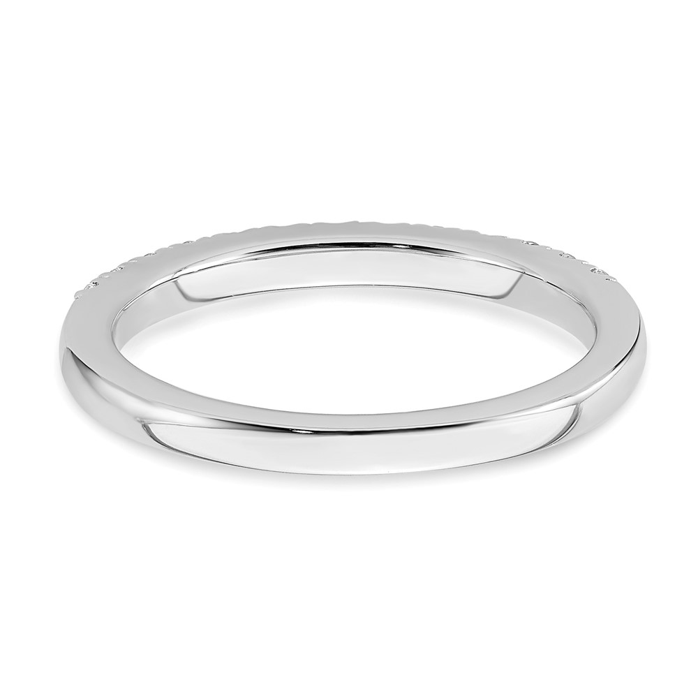 True Origin 14K White Gold 1/3 carat Lab Grown Diamond VS  D E F  Wedding Band (RM2593B-033-WLD)