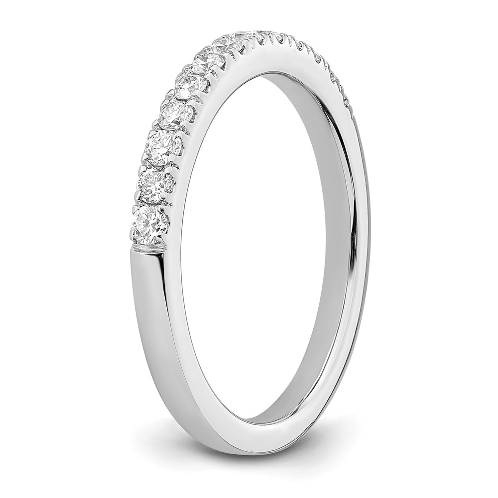 True Origin 14K White Gold 1/3 carat Lab Grown Diamond VS  D E F  Wedding Band (RM2593B-033-WLD)