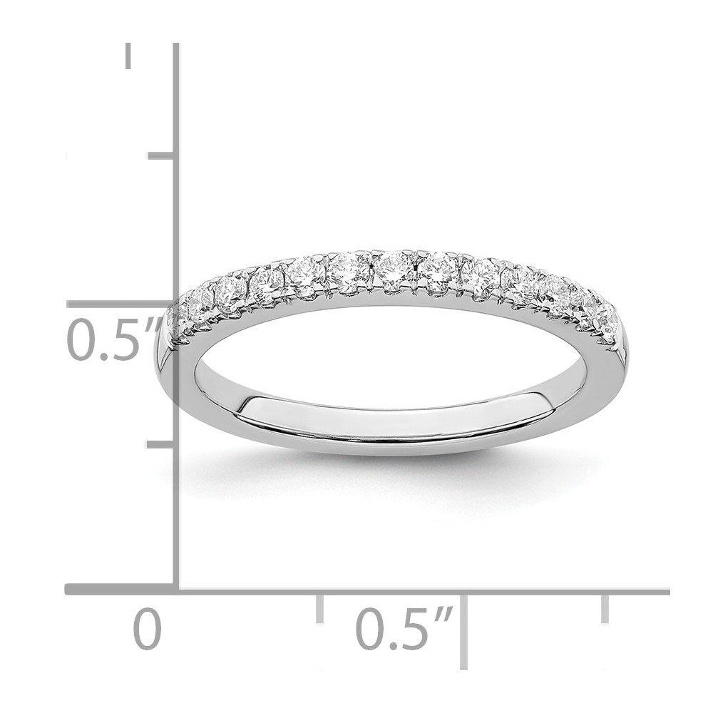 True Origin 14K White Gold 1/3 carat Lab Grown Diamond VS  D E F  Wedding Band (RM2593B-033-WLD)